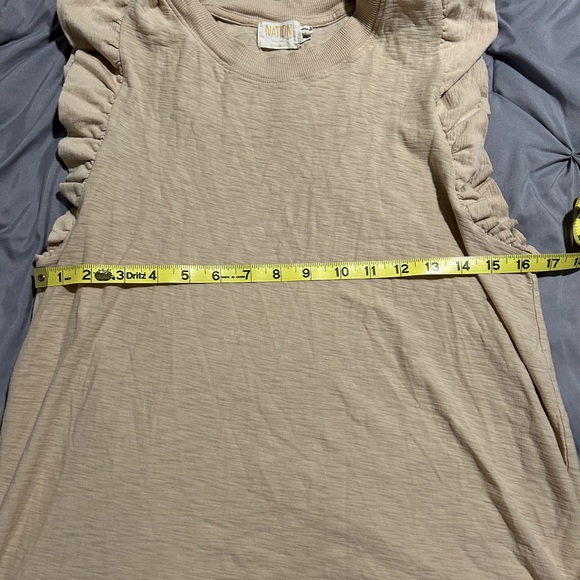 Neutral Ruffle Sleeve Top - Picture 5 of 8